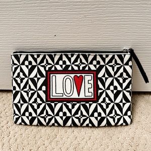 BRAND NEW Rare Brighton Tom Clancy Love Cotton Canvas Pouch 9”x5 1/2”